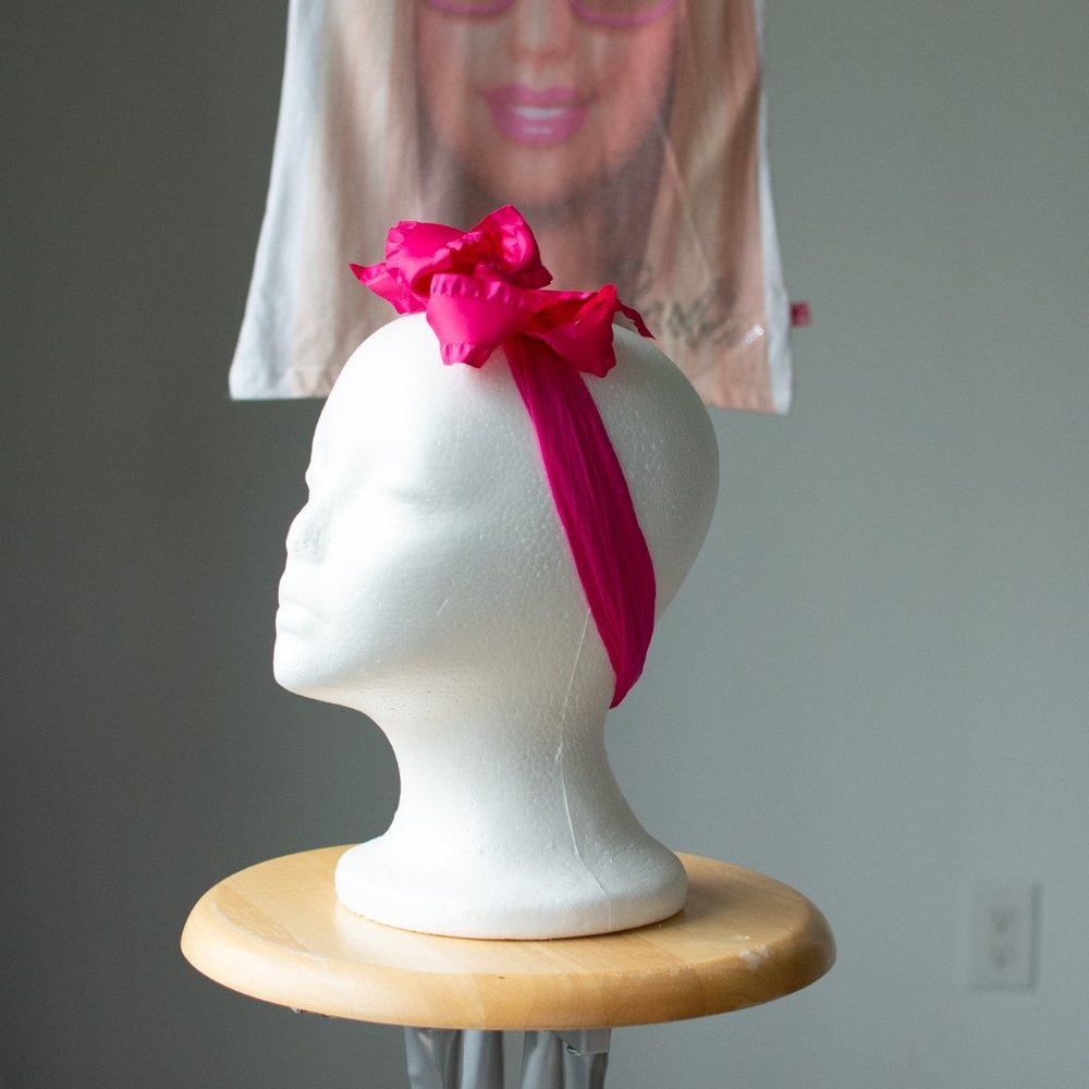 Pink Bow headband